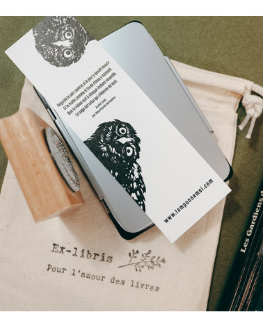 Tampon en Bois Ex-libris "Menton"