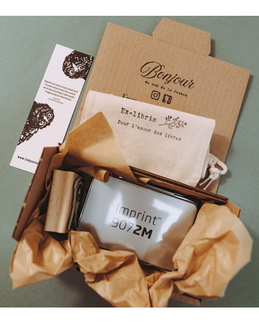 Tampon en Bois Ex-libris "Citrons"