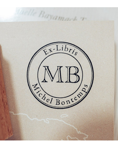 Tampon en Bois Ex-libris modèle "Classique"