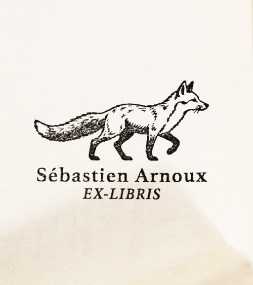 Tampon en Bois Ex-libris "Félix"