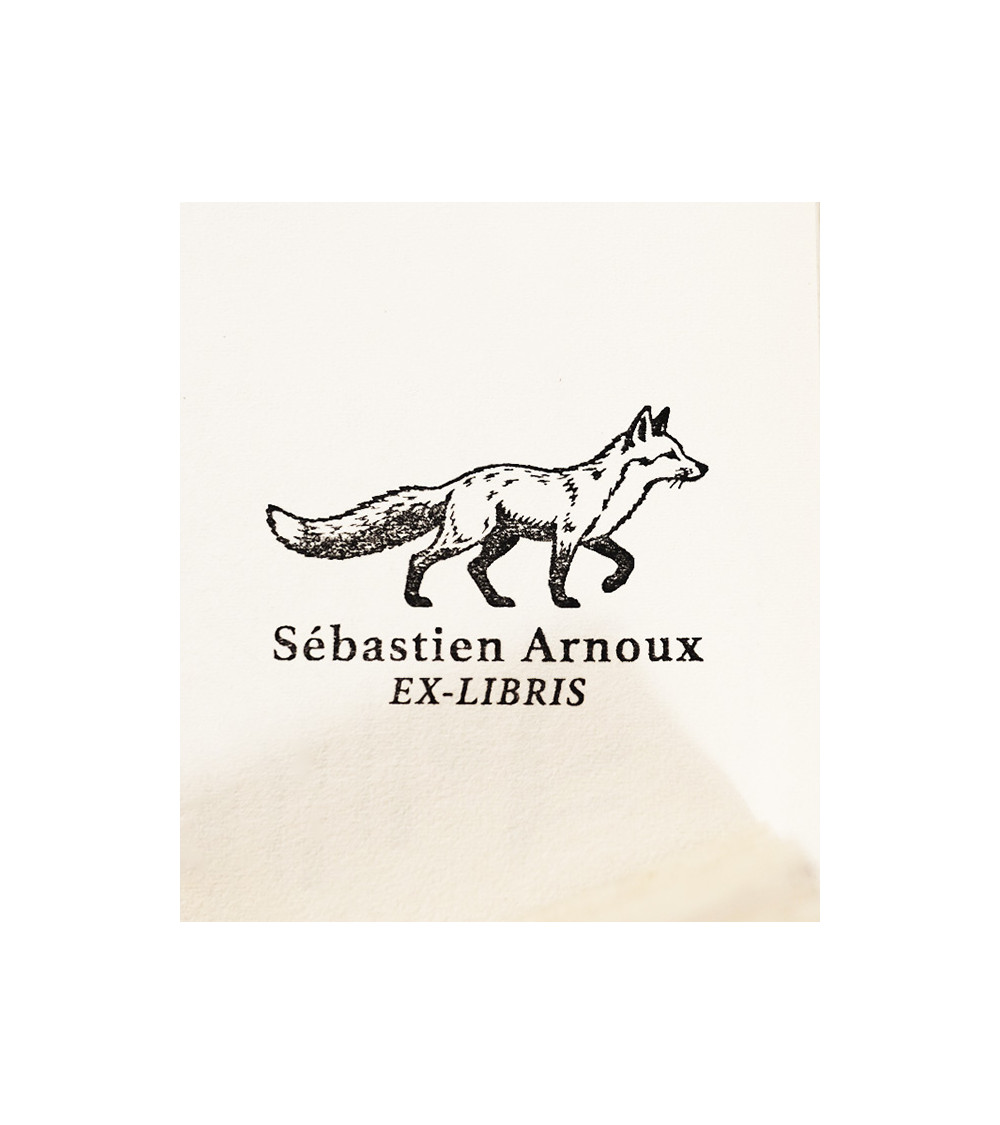 Tampon en Bois Ex-libris "Félix"