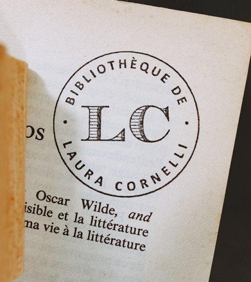 Tampon en Bois Ex-libris "Chevalier"
