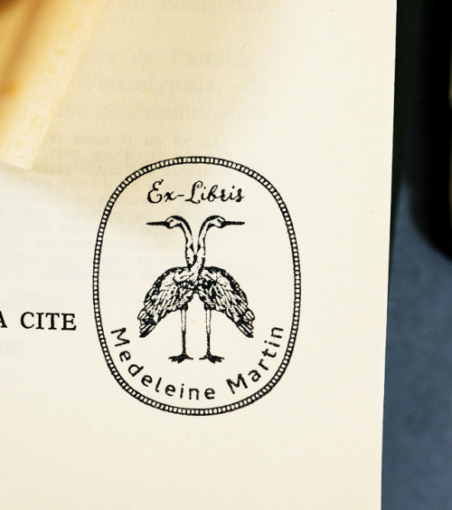 Tampon en Bois Ex-libris "L'amour ouf"