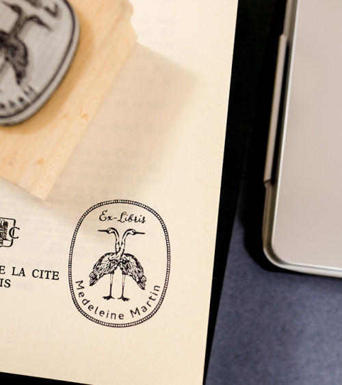 Tampon en Bois Ex-libris "L'amour ouf"
