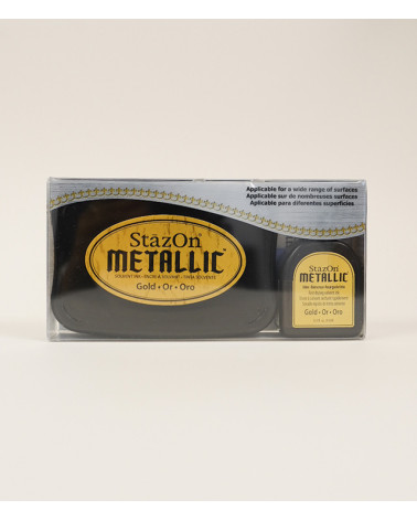 Encreur Stazon Métallique | Gold | 76x47mm