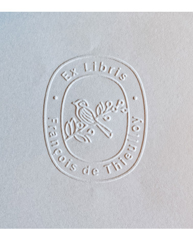 Timbre à sec Ex-libris modèle "Pio"