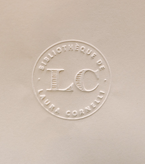 Timbre à sec Ex-libris modèle "Chevalier"