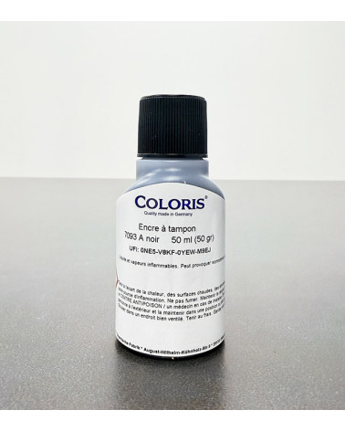 Encre à Séchage Rapide pour Encrage Séparé | NOIR | 50ml