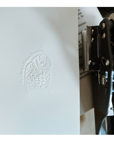Timbre à sec Ex-libris modèle "Grand-Duc"